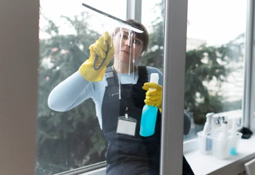 Nettoyage de vitres intérieures et extérieures à la Baconnière